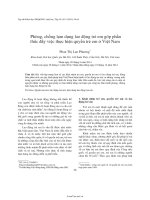 Phòng, chống lạm dụng lao động trẻ em góp phần thúc đẩy việc thực hiện quyền trẻ em ở việt nam   luận văn, đồ án, đề tài tốt nghiệp 