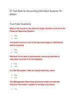 97 test bank for accounting information systems 7th edition