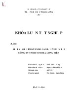Một số giải pháp nâng cao lợi nhuận tại công ty TNHH Toyota Long Biên