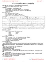 đề cương vi sinh vật thú y