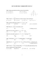 30 câu hỏi trắc nghiệm toán 12 ôn thi đại học 2017 