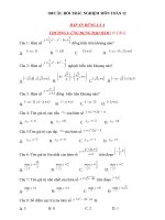 100 câu hỏi trắc nghiệm toán 12 ôn thi đại học có đáp án 2017 