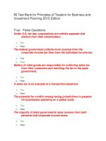 85 test bank for principles of taxation for business and investment planning 2015 edition