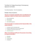 Test bank for college accounting a contemporary approach 2nd edition