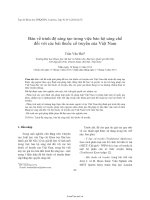 Bàn về trình độ sáng tạo trong việc bảo hộ sáng chế đối với các bài thuốc cổ truyền của việt nam   luận văn, đồ án, đề tài tốt nghiệp 