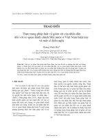 Thực trạng pháp luật về giám sát của nhân dân đối với cơ quan hành chính nhà nước ở việt nam hiện nay và một số kiến nghị   luận văn, đồ án, đề tài tốt nghiệp