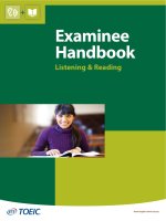 Tải tài liệu TOEIC LR SW examinee+ handbooks