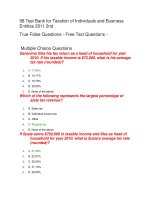 98 test bank for taxation of individuals and business entities 2011 2nd