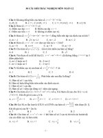 50 câu hỏi trắc nghiệm toán 12 ôn thi đại học 