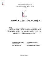 Một số giải pháp nâng cao hiệu quả công tác quản trị nguồn nhân lực tại Công ty CPXD Hà Nội CPM