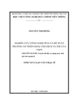 Nghiên cứu công nghệ IPv6 và đề xuất phương án triển khai cho dịch vụ HSI của VNPT