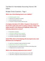 Test bank for intermediate accounting volume 2 5th edition