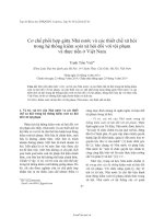 Cơ chế phối hợp giữa nhà nước và các thiết chế xã hội trong hệ thống kiểm soát xã hội đối với tội phạm và thực tiễn ở việt nam   luận văn, đồ án, đề tài tốt nghiệp 