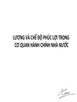 LƯƠNG VÀ CHẾ độ PHÚC LỢI