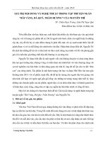 GIÁ TRỊ NỘI DUNG VÀ NGHỆ THUẬT TRONG TẬP TRUYỆN NGẮN “BÃI VÀNG, ĐÁ QUÝ, TRẦM HƯƠNG” CỦA NGUYỄN TRÍ