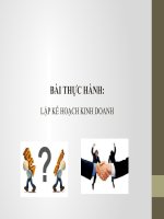 kế hoạch bán hàng  công nghệ 109