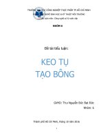 quá trình keo tụ tạo bông