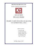 TIỂU LUẬN QUẢN TRỊ HỌC