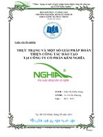 Thực trạng và một số giải pháp hoàn thiện công tác đào tạo tại công ty cổ phần kềm nghĩa 