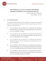 MỘT SỐ BÌNH LUẬN VỀ 10 ÁN LỆ ĐƯỢC CÔNG BỐ BỞI HỘI ĐỒNG THẨM PHÁN TÒA ÁN NHÂN DÂN TỐI CAO