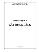 Thư mục chuyên đề XÂY DỰNG ĐẢNG