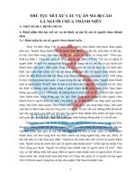 THỦ TỤC XÉT XỬ CÁC VỤ ÁN MÀ BỊ CÁO LÀ NGƯỜI CHƯA THÀNH NIÊN