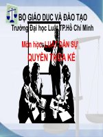 LUẬT DÂN SỰ QUYỀN THỪA KẾ