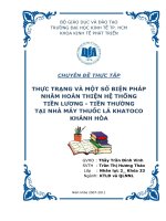 Thực trạng và một số biện pháp nhằm hoàn thiện hệ thống tiền lương   tiền thưởng tại nhà máy thuốc lá khatoco khánh hòa 