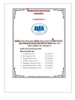 giải pháp giao thông thông minh để giảm ùn tắc giao thông tại thành phố hồ chí minh dựa trên kinh nghiệm của singapore 