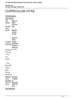 CV cho sinh viên mới ra trường bằng tiếng anh