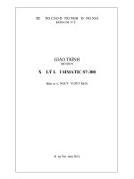 GIÁO TRÌNH MÔ ĐUN XỬ LÝ LỖI SIMATIC S7-300