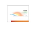 Slide bài giảng lập trình C++ FPT Software Ngày 3 bài 1 (Functions)