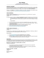 CV template CV tiếng anh cơ bản