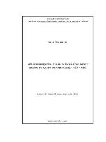 Mô hình điện toán đám mây và ứng dụng trong cơ quan doanh nghiệp vừa – nhỏ (LV thạc sĩ)