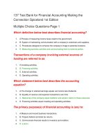 137 test bank for financial accounting making the connection spiceland 1st edition