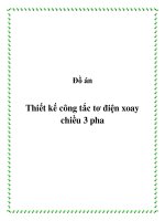 Thiết kế công tắc tơ điện xoay chiều 3 pha