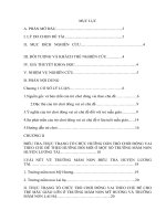 điều tra thực trạng tổ chức hướng dẫn trò chơi đóng vai theo chủ đề cho trẻ mẫu giáo lớn theo hướng đổi mới ở trường mầm non thị trấn  thøa c 