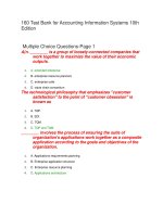 160 test bank for accounting information systems 10th edition