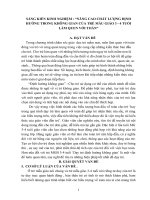 NÂNG CAO CHẤT LƯỢNG ĐỊNH HƯỚNG TRONG KHÔNG GIAN CỦA TRẺ MẪU GIÁO 3  4 TUỔI LÀM QUEN VỚI TOÁN