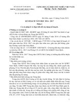 KẾ HOẠCH năm học 2016 2017