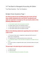 147 test bank for managerial accounting 4th edition