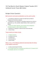 152 test bank for south western federal taxation 2015 individual income taxes 38th edition