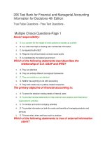 206 test bank for financial and managerial accounting information for decisions 4th edition