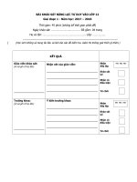 1718 Đầu  vào GD1 lớp 12