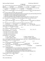 1000 Câu lí thuyết Hóa 12 ôn thi phổ thông quốc gia 2017 cực hay