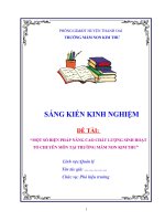 Một số biện naangcao chất lượng sinh hoạt tổ chuyên môn tại trường mầm non 
