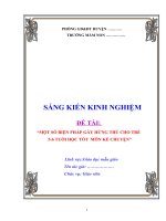 Một số biện pháp gây hứng thú cho trẻ 5 6 tuổi học tốt bộ môn kể chuyện 