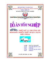 thiết kế thi công mô hình điều khiển thiết bị qua điện thoại