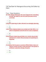 132 test bank for managerial accounting 2nd edition by davis