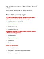 158 test bank for financial reporting and analysis 6th edition